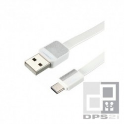 Câble USB type C 1m platinium blanc